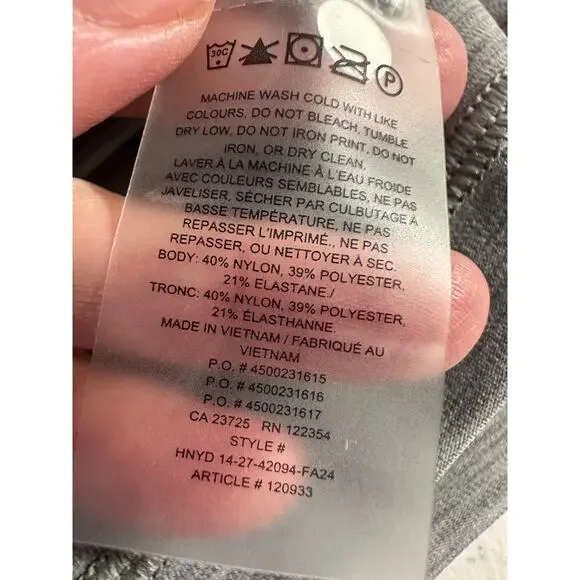 NEW Aritzia - Golden - Rhythm Divinity 5" Romper - S - heather Gray $78 E7 - Picture 9 of 9